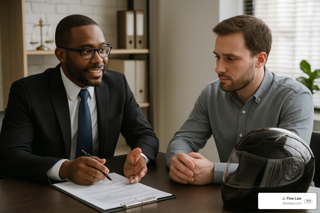 motorcycle accident attorney consultation